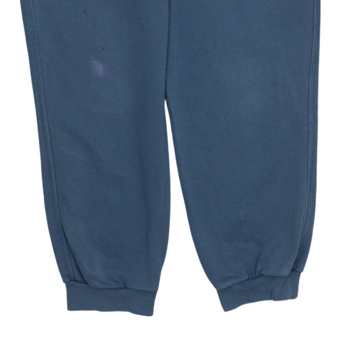 Nike Men Blue Jogger Sweatpants L Fleece Cotton Blend Drawstring Comfort
