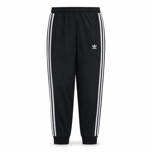 Front view of Adidas Men Black Joggers M Regular Fit Cotton Blend Sports Trousers