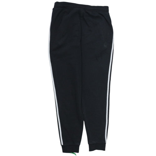 Adidas Men Black Joggers M Regular Fit Cotton Blend Sports Trousers