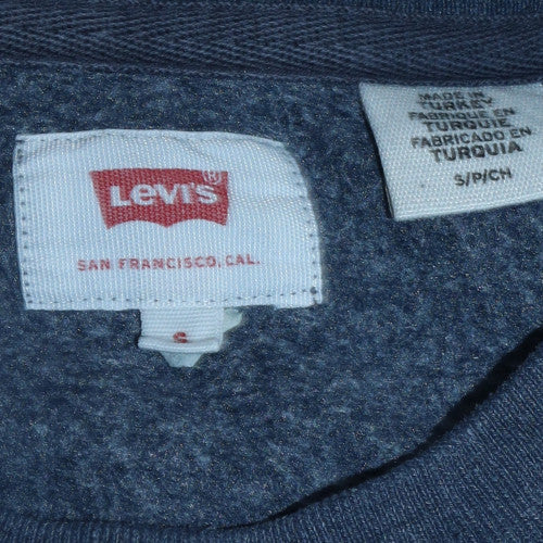 Levi's Men's Blue Crew Neck Pullover Sweatshirt Size S