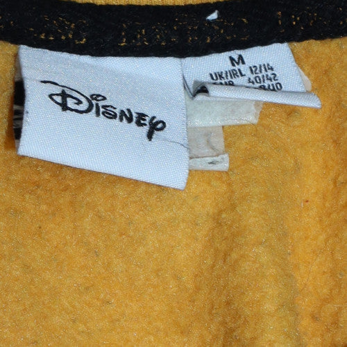 Disney Women Yellow Sweatshirt Simba Print Size M 12/14 Crew Neck Pullover