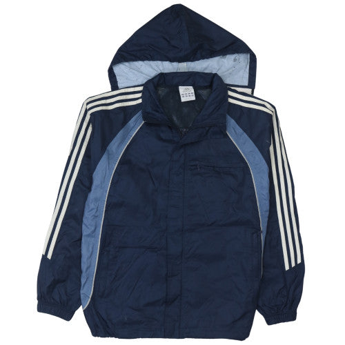 Adidas Men's Blue 2XS Track Jacket Hooded Full Zip Activewear