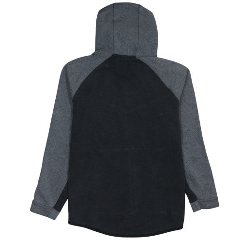Nike Men's Grey Full Zip Hoodie L Sports Jersey Cotton Blend