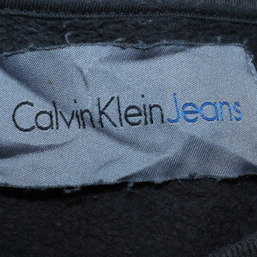 Calvin Klein Jeans Men’s Black Logo Crew Neck Sweatshirt M
