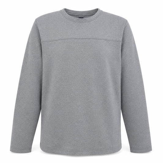 Front view of Gap men’s grey cotton crew neck pullover sweatshirt, size L