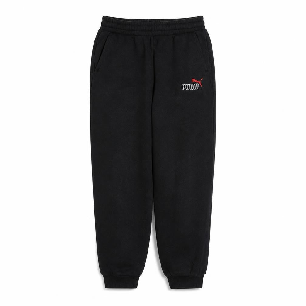 Puma Boys Black Jogger Sweatpants 13-14 Years Elastic Waist Pockets