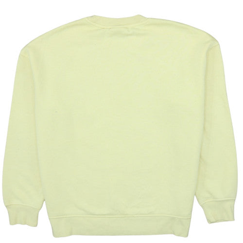 Looney Tunes Women's Yellow Crew Neck Pullover Sweatshirt Size M 12/14