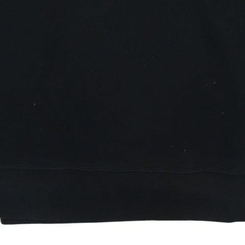 Diesel Men’s Black Crew Neck Logo Tape Sweatshirt Size M