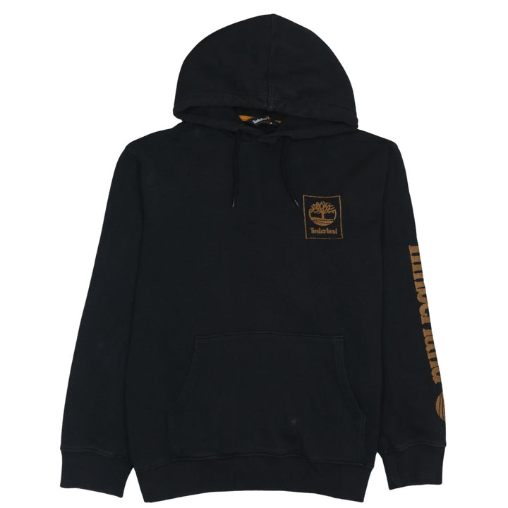 Timberland Men's Black Regular Fit Graphic Hoodie Size M