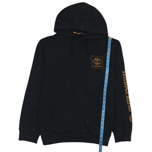 Timberland Men's Black Regular Fit Graphic Hoodie Size M