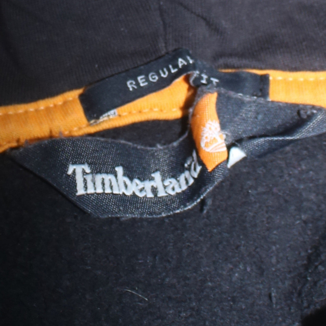 Timberland Men's Black Regular Fit Graphic Hoodie Size M