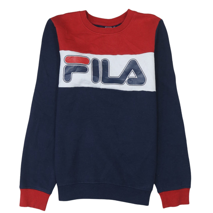 Fila Boys Multicoloured Regular Fit Crew Neck Pullover Sweatshirt 164cm