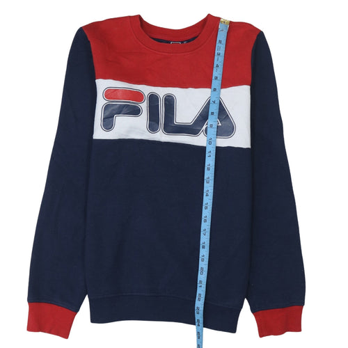 Fila Boys Multicoloured Regular Fit Crew Neck Pullover Sweatshirt 164cm