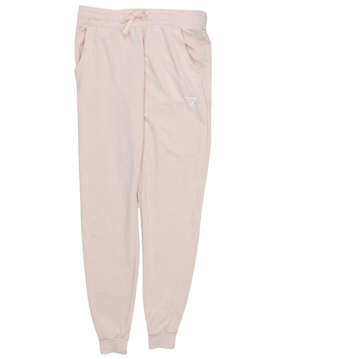 Gymshark Women Beige Jogger Trousers Size S Elastic Waist