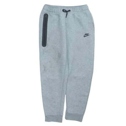 Nike Boys Grey Jogger Sweatpants L 147-158cm Elastic Waist Zip Pocket