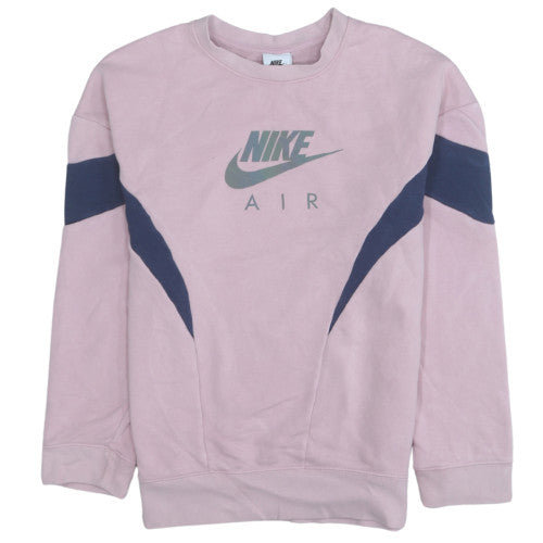 Nike Girls Pink Crew Neck Sweatshirt Size L 146-156cm Graphic Print