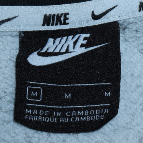 Nike Men Grey Full Zip Hoodie Fleece Sweatshirt Size M
