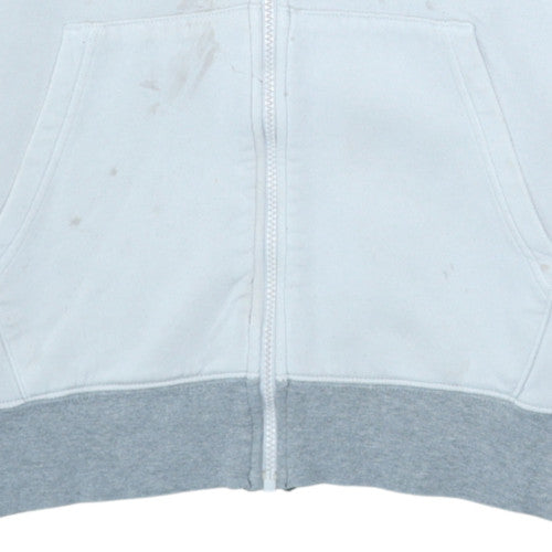 Nike Men Grey Full Zip Hoodie Fleece Sweatshirt Size M