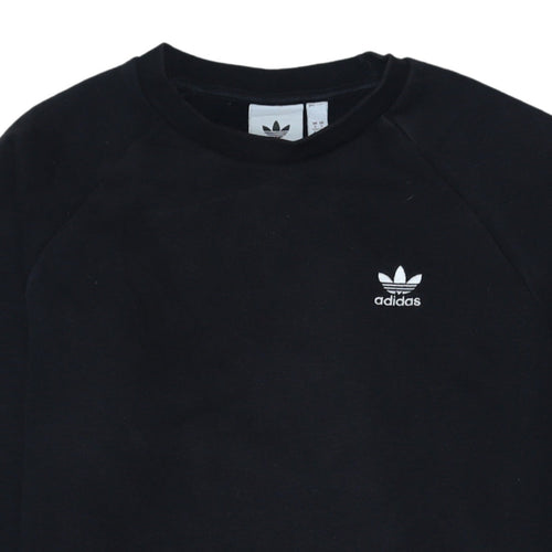 Adidas Men's Black Crew Neck Pullover Sweatshirt Size S