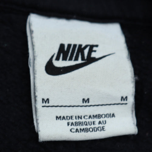 Nike Men's Black Pullover Hoodie Size M Fleece Sportswear