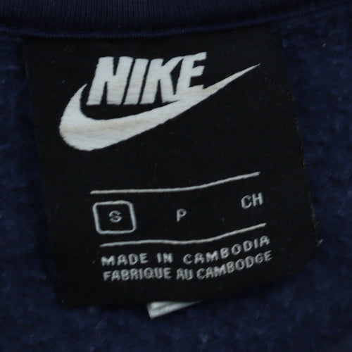 Nike Men's Blue Full Zip Hoodie Small Fleece Sportswear