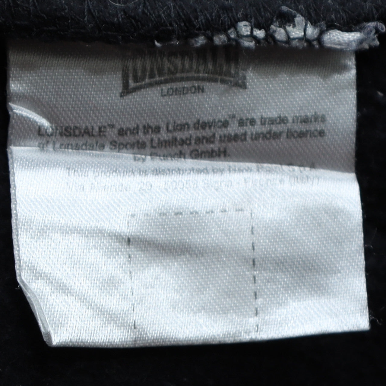 Lonsdale Men's Black Logo Pullover Sweatshirt Size M