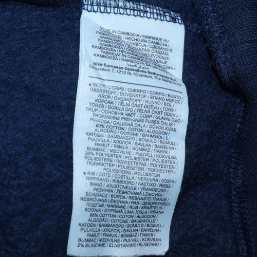 Nike Air Men's Blue Crew Neck Pullover Sweatshirt L Cotton Blend