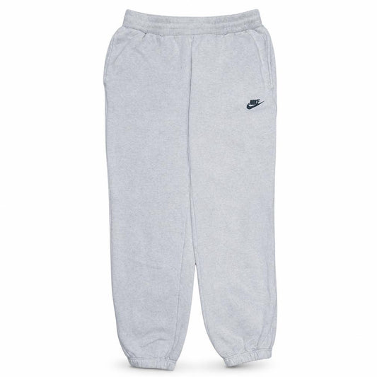 Front view of Nike Men's Grey Fleece Sweatpants M Regular Fit Elastic Waist