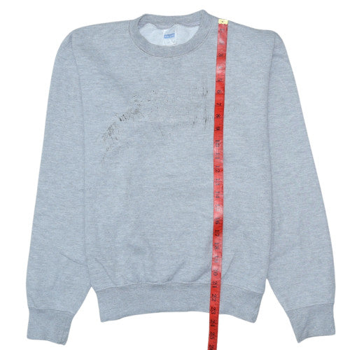 Famora Men’s Grey Small Pullover Crew Neck Sweatshirt