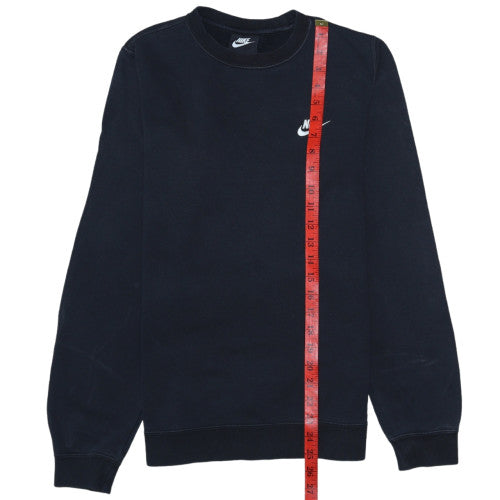 Nike Womens Black XS Pullover Sweatshirt Crew Neck Cotton Blend