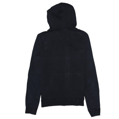 Puma Women Black M Full Zip Hoodie Hooded Sweatshirt Casual
