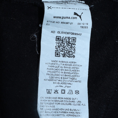Puma Women Black M Full Zip Hoodie Hooded Sweatshirt Casual