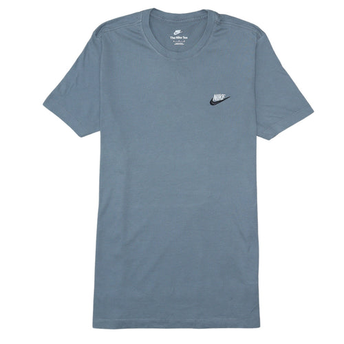 Nike Men's Blue Regular Fit Cotton Crew Neck T-Shirt M