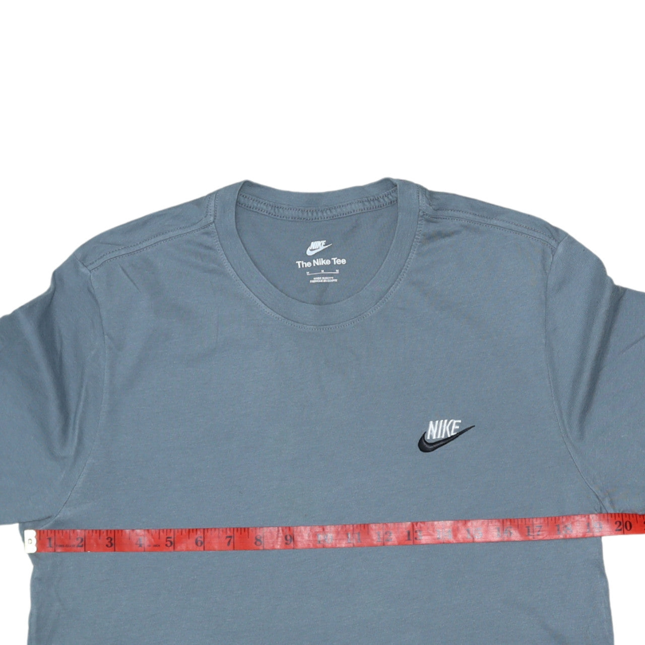 Nike Men's Blue Regular Fit Cotton Crew Neck T-Shirt M