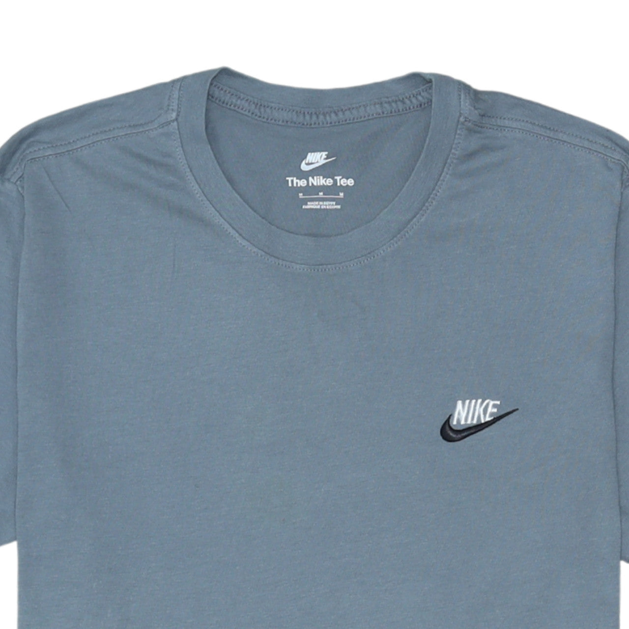 Nike Men's Blue Regular Fit Cotton Crew Neck T-Shirt M