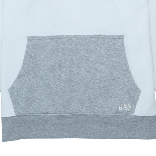 GAP Men’s Grey Pullover Hoodie Size M Cotton Blend Fleece