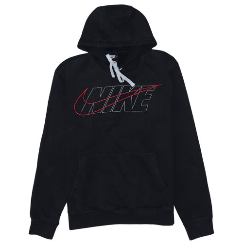 Nike Men's Black Pullover Hoodie M Graphic Logo Sportswear