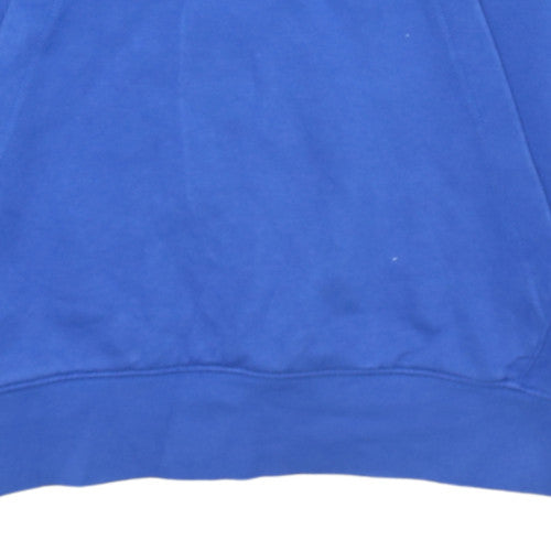 Nike Men's Blue Pullover Hoodie Small Fleece Logo Sweatshirt