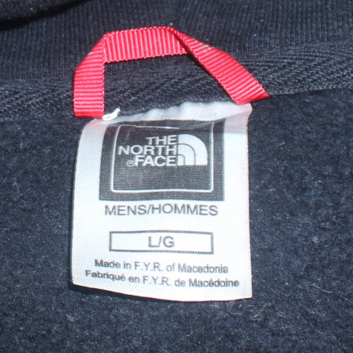 The North Face Mens Black Pullover Hoodie L Regular Fit Cotton