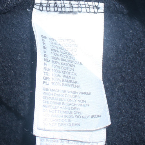 The North Face Mens Black Pullover Hoodie L Regular Fit Cotton