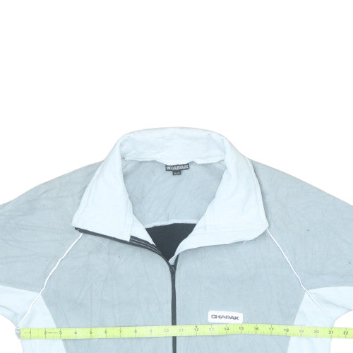 CHAPAK Men's Grey XL Lightweight Fleece Windbreaker Jacket