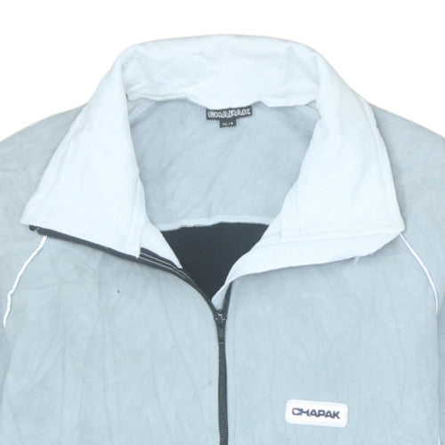 CHAPAK Men's Grey XL Lightweight Fleece Windbreaker Jacket