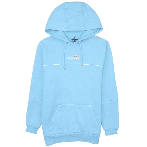 Ellesse Women's Blue Pullover Hoodie Medium Cotton Blend Casual