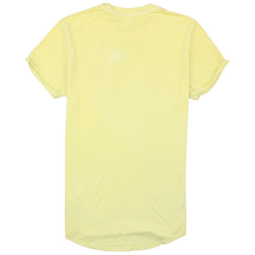 G-Star Raw Men's Yellow Crew Neck Cotton T-Shirt XS