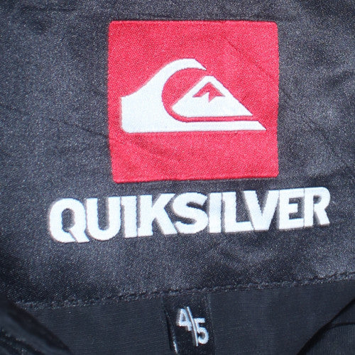Quiksilver Men's Black Hooded Bomber Jacket Size S
