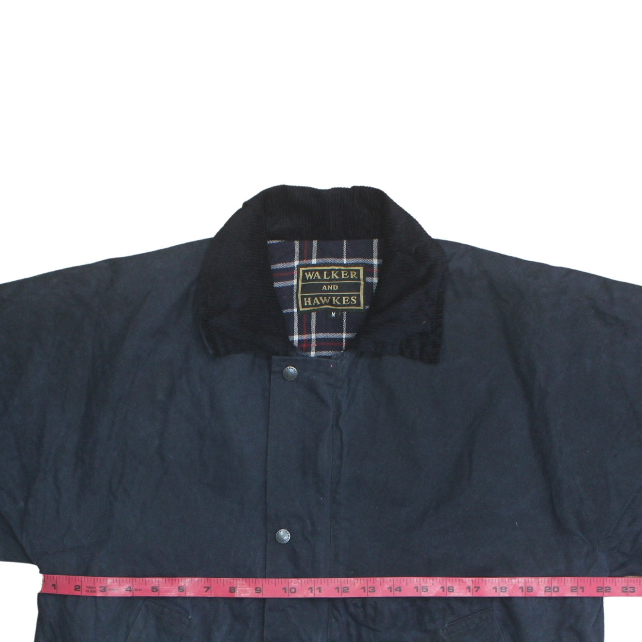 Walker and Hawkes Men's Blue Waxed Cotton Country Coat M