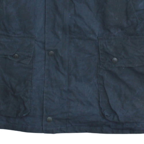 Walker and Hawkes Men's Blue Waxed Cotton Country Coat M
