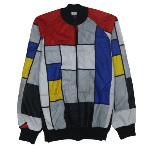 Setgal Men's Multicoloured Art Bomber Jacket L Retro Geometric