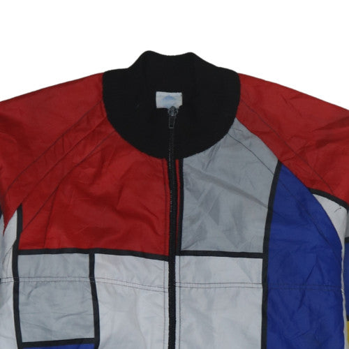 Setgal Men's Multicoloured Art Bomber Jacket L Retro Geometric