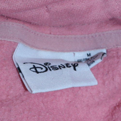Disney Women Pink Mickey Hoodie Medium Pullover Sweatshirt